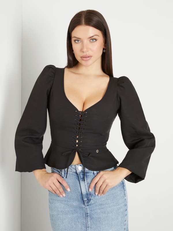 GUESS Blouse Van Gemengd Linnen