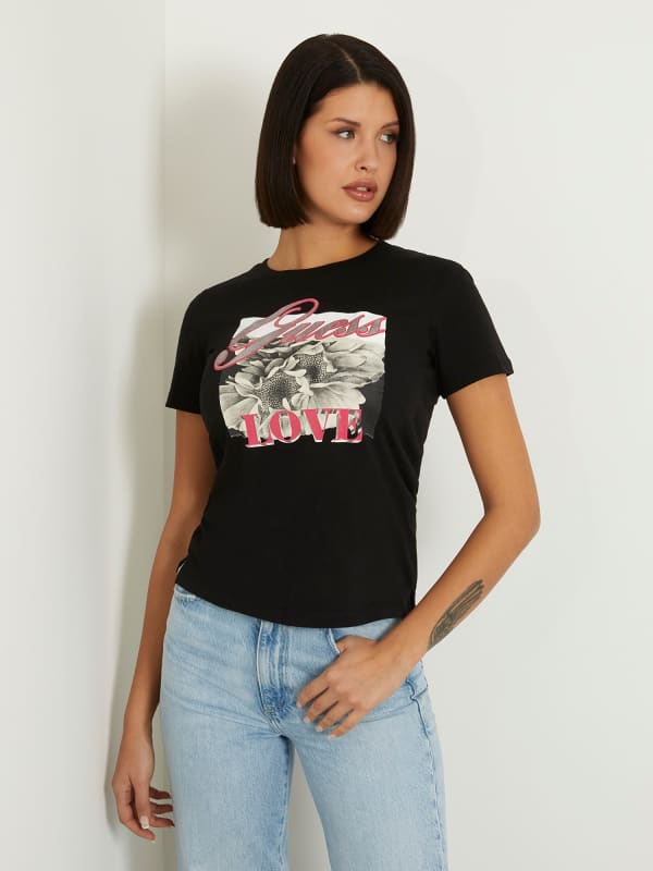 Guess Front Print T-Shirt