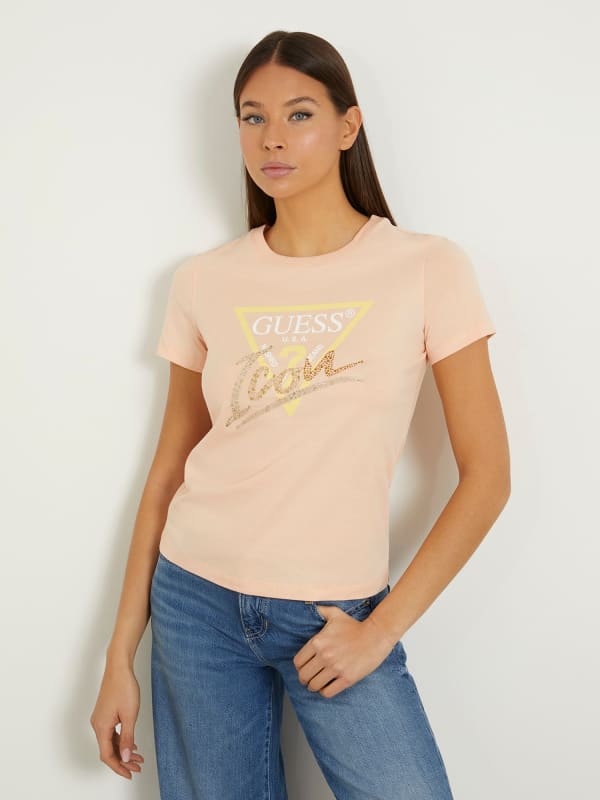 GUESS T-Shirt Met Icon-Logo