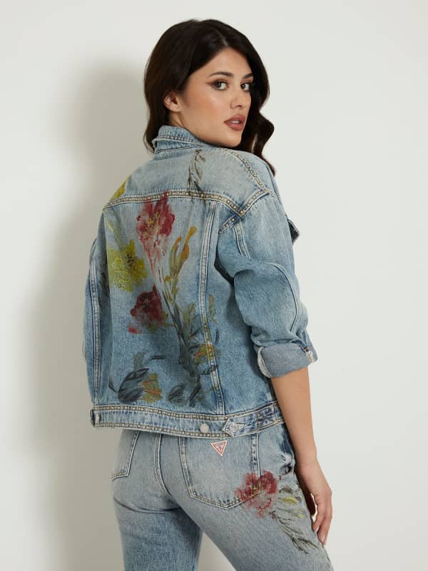 Guess Back Print Denim Jacket