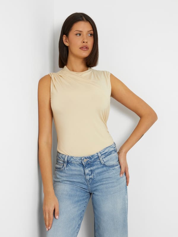 Guess Ruffle Neck Top