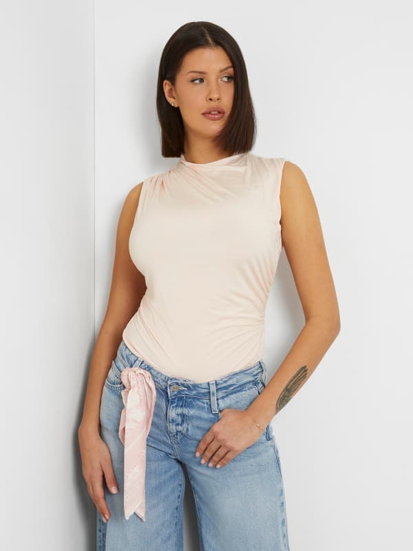 GUESS Top Mit Volants Am Ausschnitt