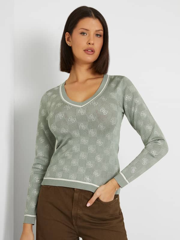 GUESS Maglione Logo Con Strass