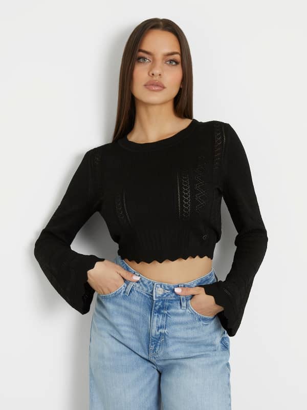 GUESS Pull En Maille Pointelle