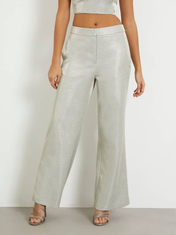 GUESS Glitzerhose Mit Ausgestelltem Bein