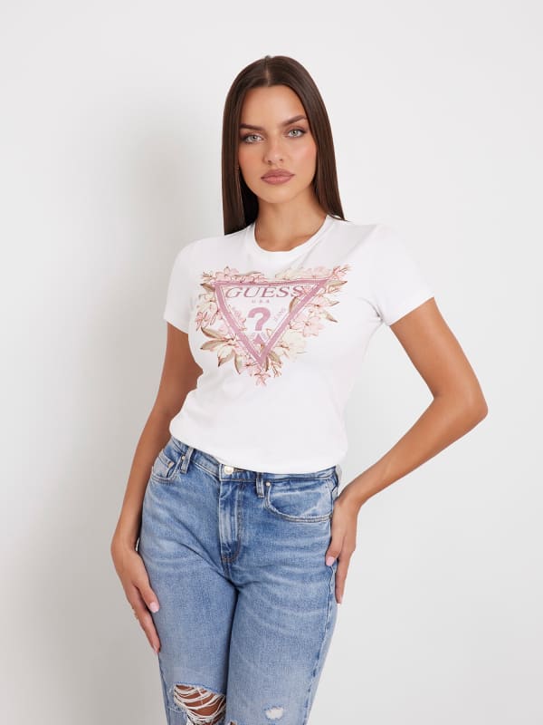 GUESS T-Shirt Stretch Logo Floral