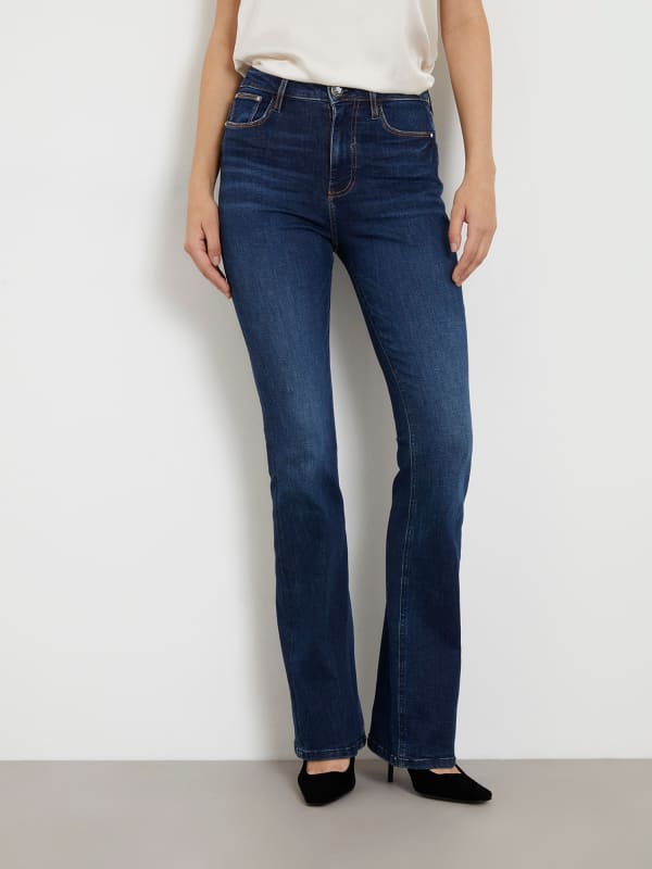 GUESS Jeans Mit Hohem Bund Und Ausgestelltem Bein