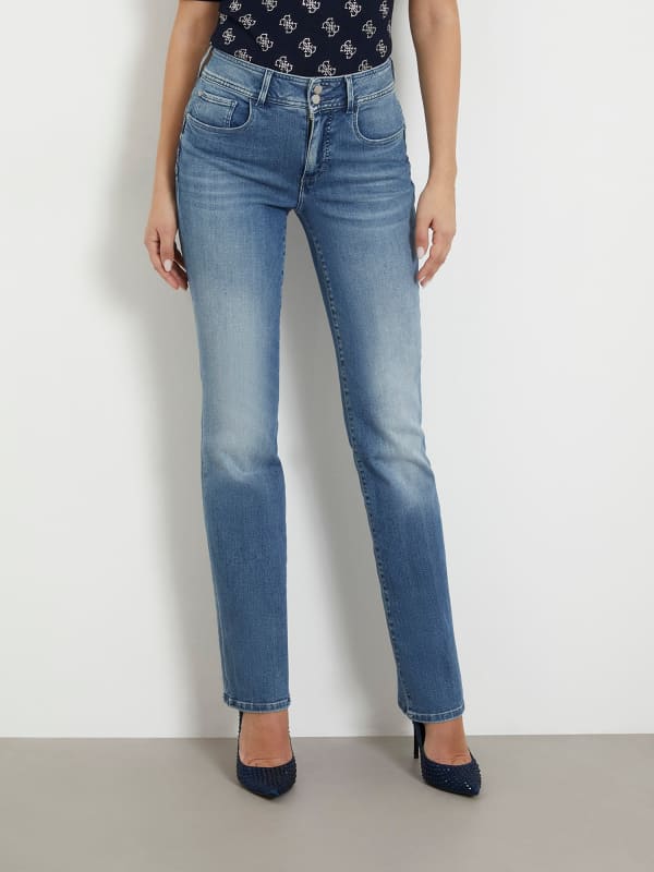 GUESS High Waist Straight Jeans