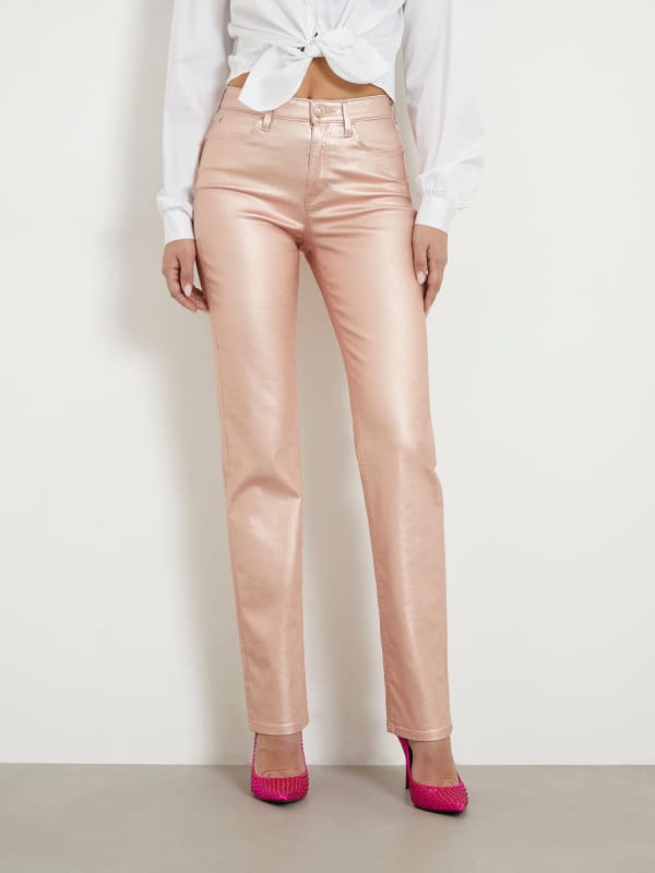 GUESS Gerade Metallic-Jeans