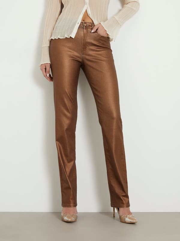 Guess Metallic Straight Denim Pant