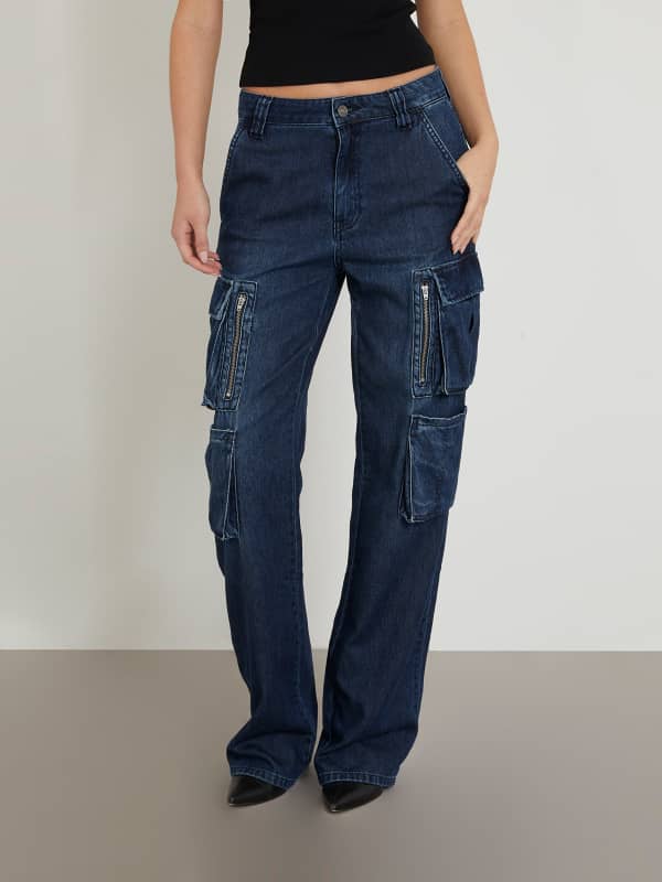 GUESS Jeans Cargo Taille Haute