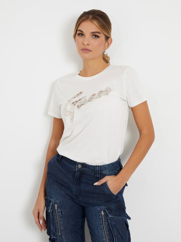 GUESS T-Shirt Mit Logo Vorn