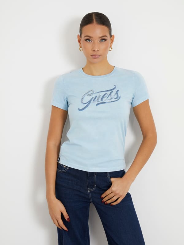 GUESS T-Shirt Logo Brodé