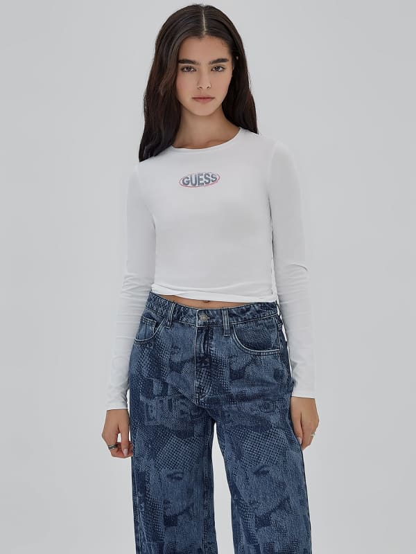 GUESS T-Shirt Stretch Frontlogo