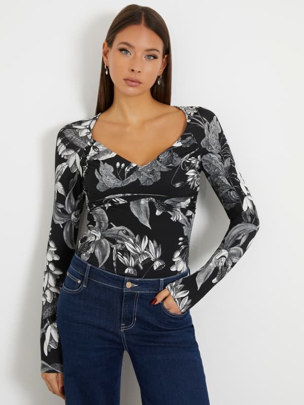 GUESS Shirt Mit Blumenprint