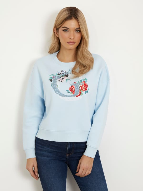 GUESS Sweater Met Logo Op De Voorkant