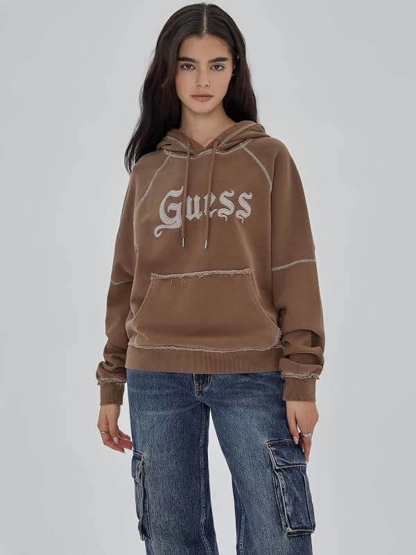 GUESS Sudadera Con Logotipo Frontal