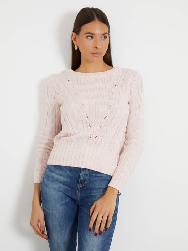 GUESS Sweater Met Gebreide Kabels