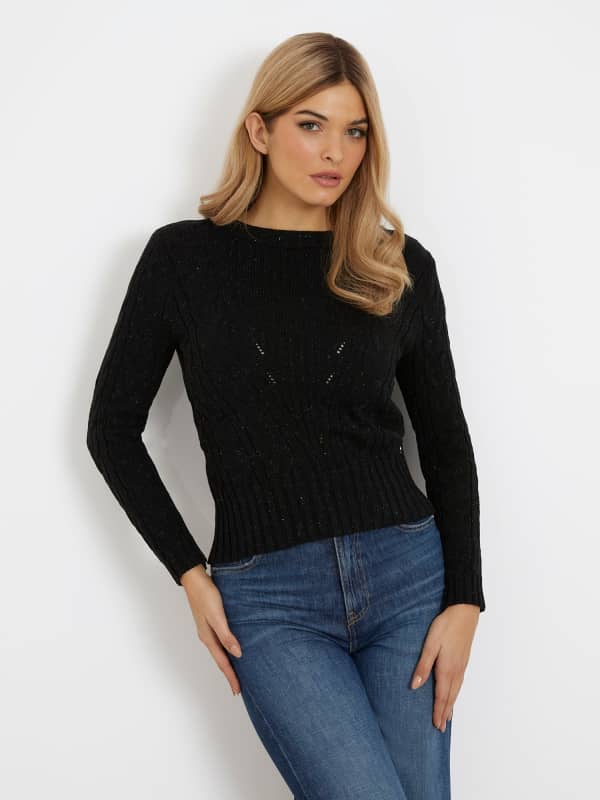 GUESS Sweater Met Gebreide Kabels