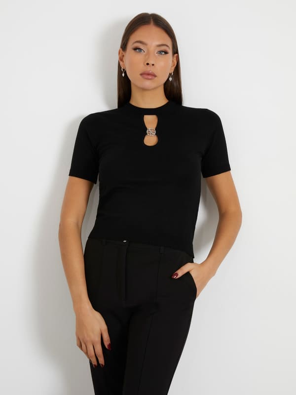 Guess Cut-Out Sweater Top