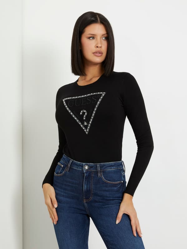 GUESS Sweater Met Driehoeklogo