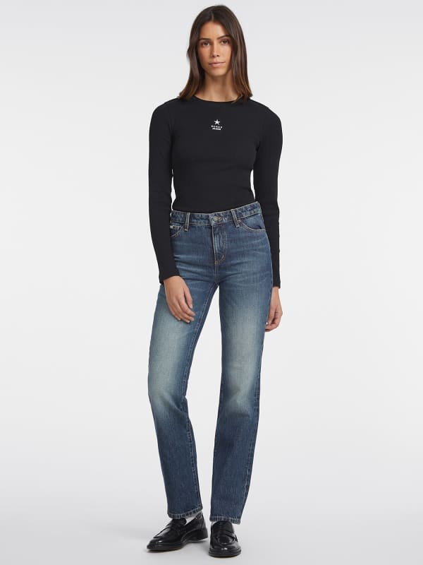 GUESS G08 Mid Rise Straight Jeans
