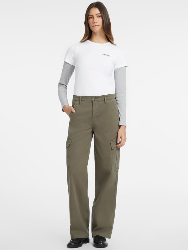 GUESS Women's Cargo Chino Pant