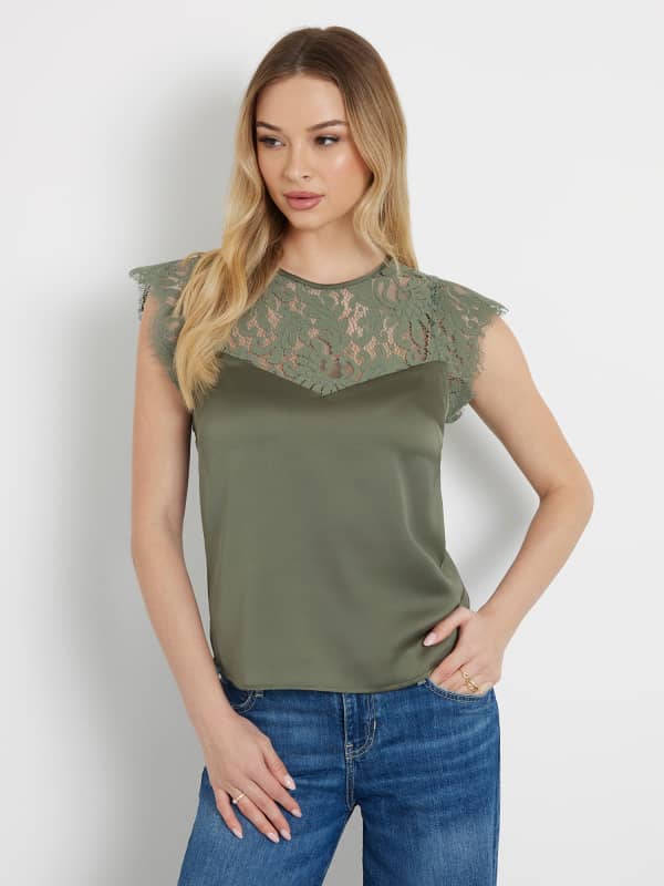 Guess Lace Insert Top