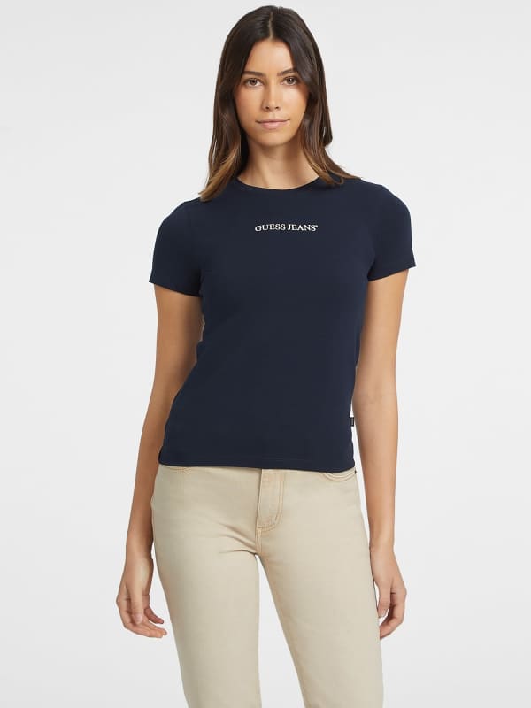 GUESS T-Shirt Slim Imprimé Logo