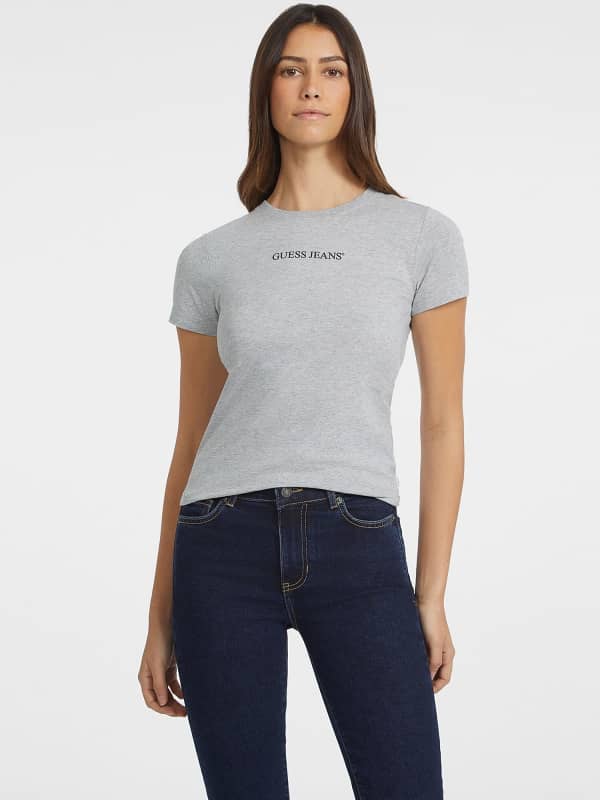 GUESS T-Shirt Slim Imprimé Logo