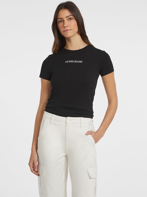 GUESS T-Shirt Slim Imprimé Logo