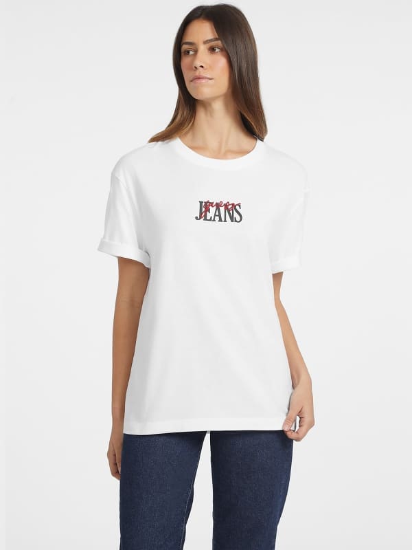 GUESS T-Shirt Oversized Logo Mixé