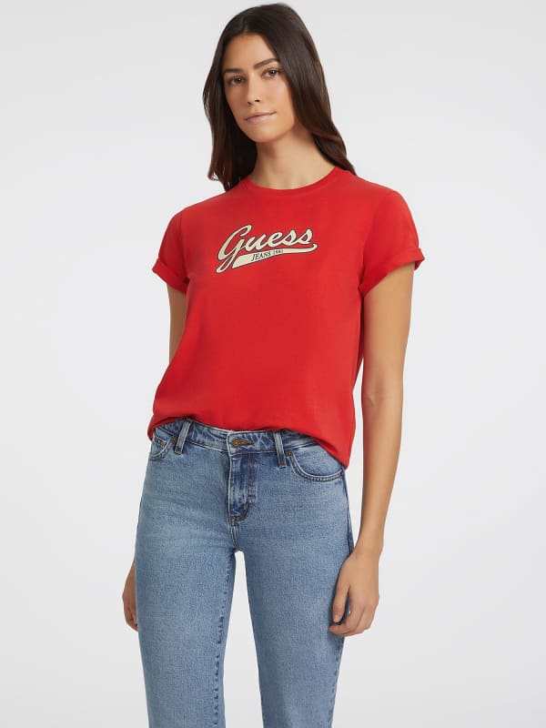 GUESS Camiseta Clásica Con Inscripción Del Logotipo