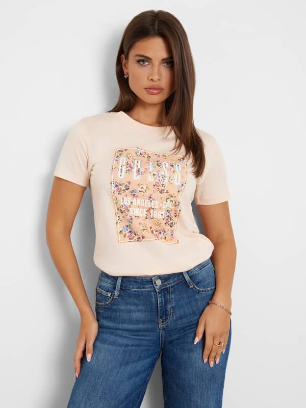 Guess Front Print T-Shirt