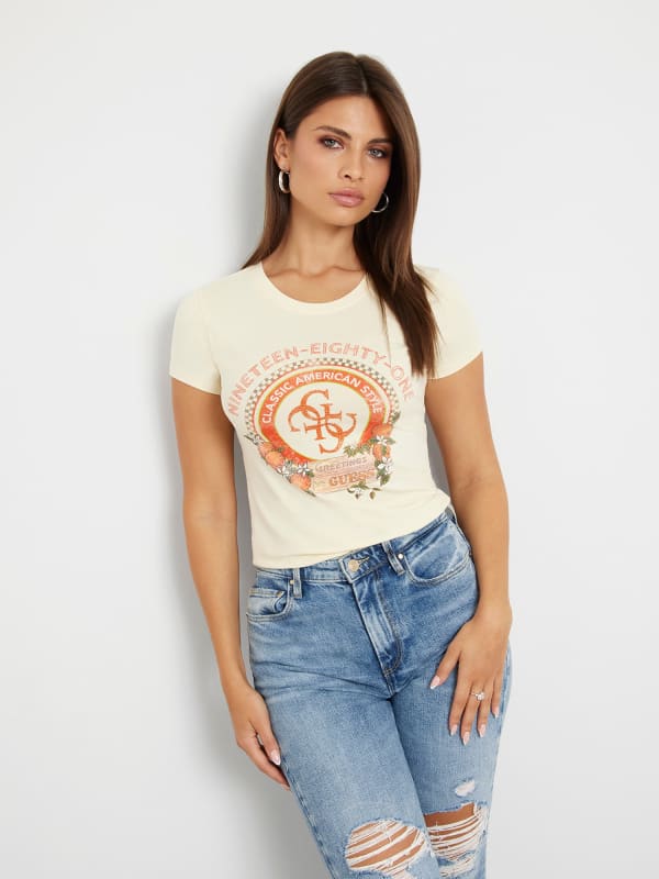 GUESS T-Shirt Stretch Logo Frontal