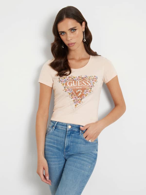 GUESS T-Shirt Stretch Logo Floral