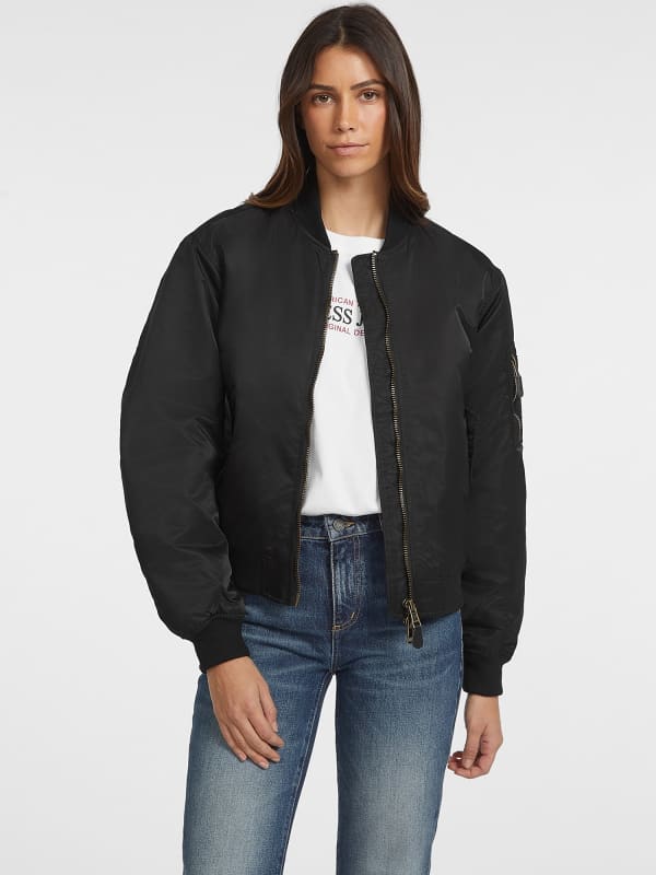 GUESS Nylon Bomber Jacket