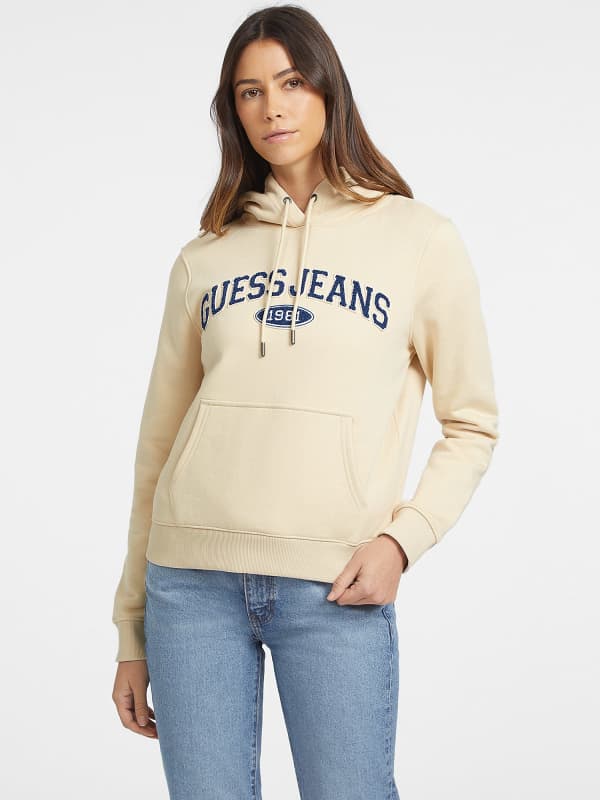 GUESS Chenille Logo Patch Hoodie