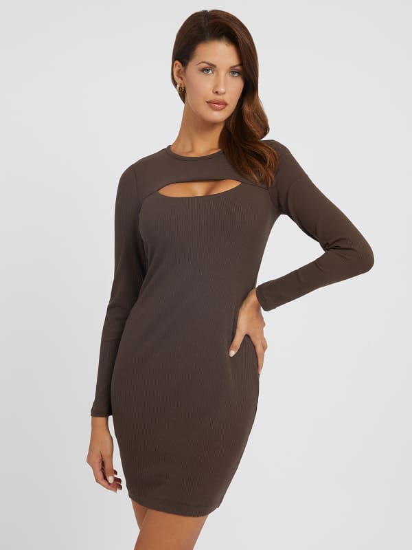 Guess Cut-Out Sweater Dress