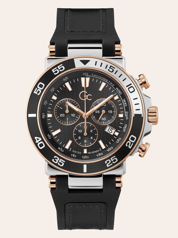 GUESS Montre Gc Chronographe En Cuir