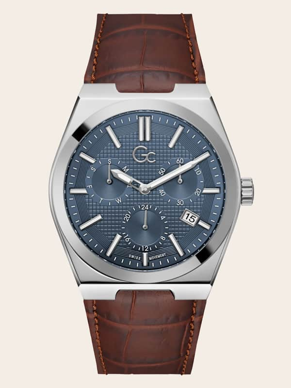 GUESS Horloge Gc Chronograaf Leer