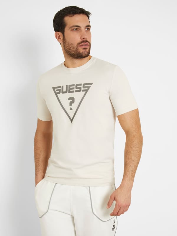 GUESS T-Shirt Stretch Logo Triangolo