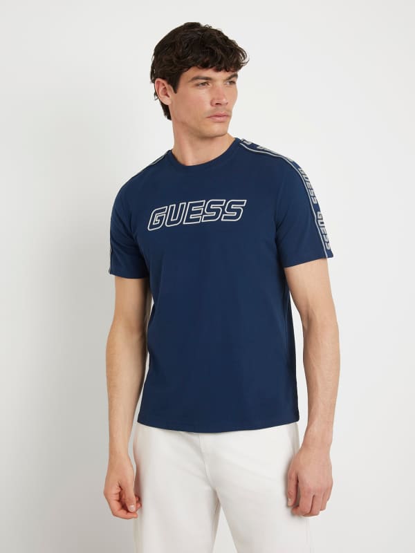 GUESS Stretch T-Shirt Met Logo Voorkant