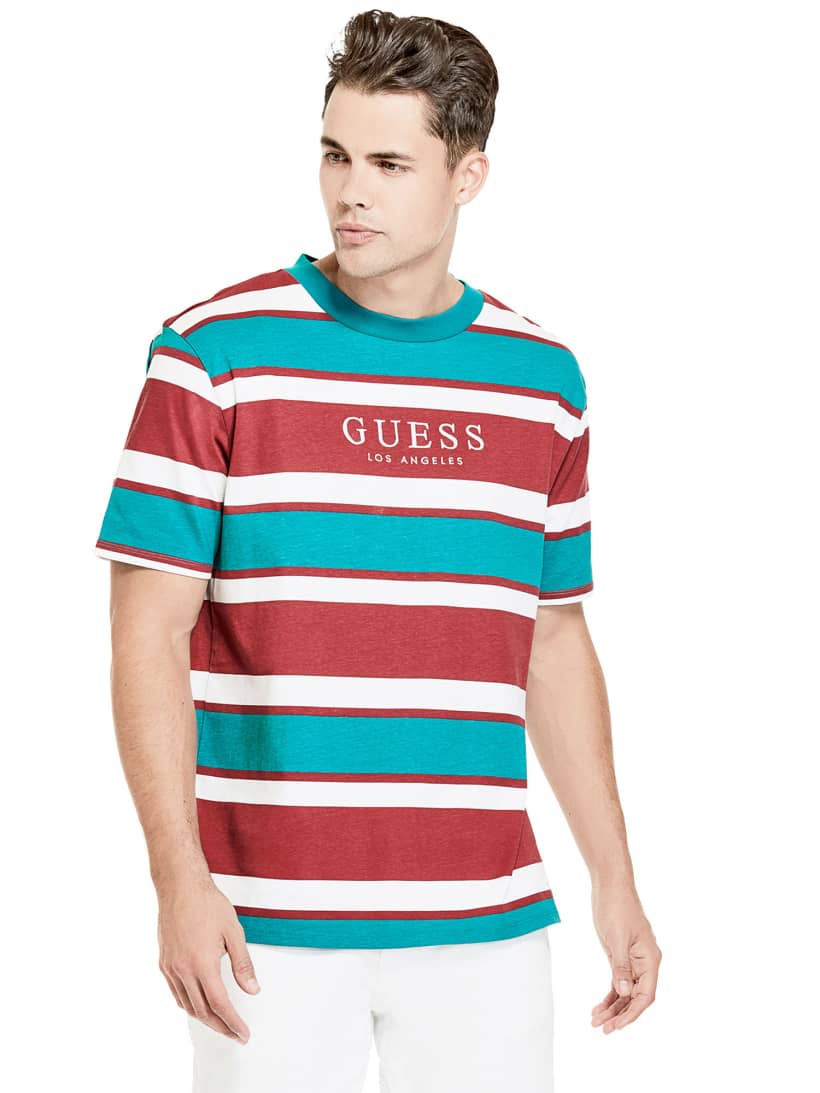camiseta guess a rayas