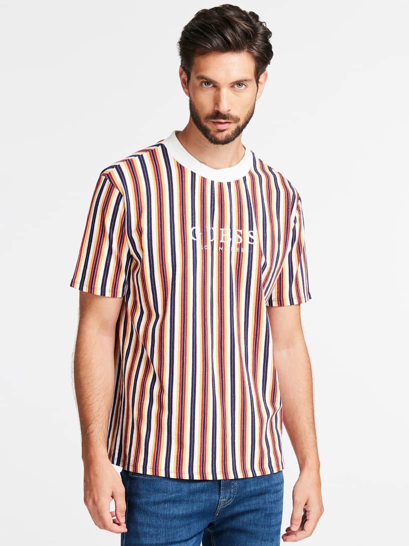 camiseta guess a rayas