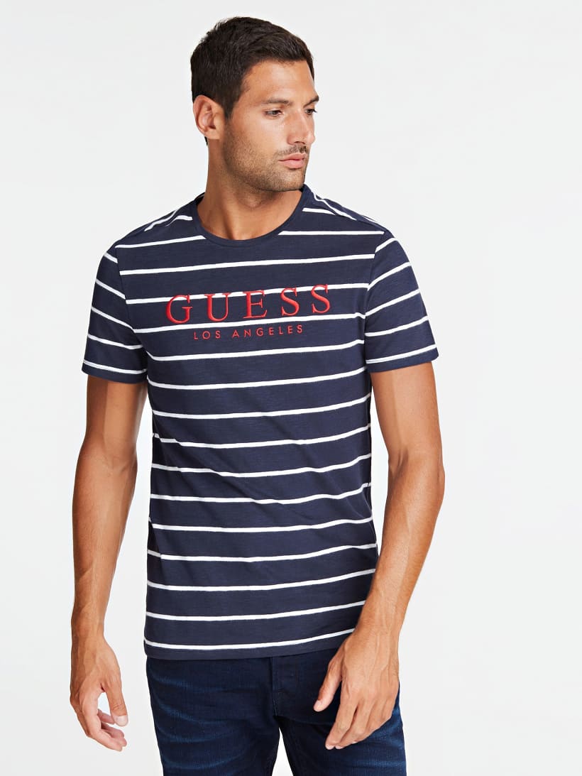 guess camiseta rayas