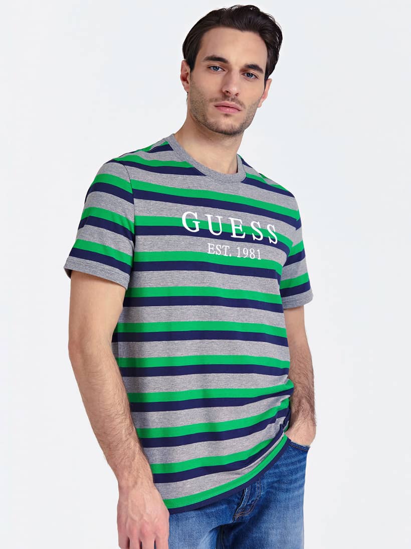 camiseta guess de rayas