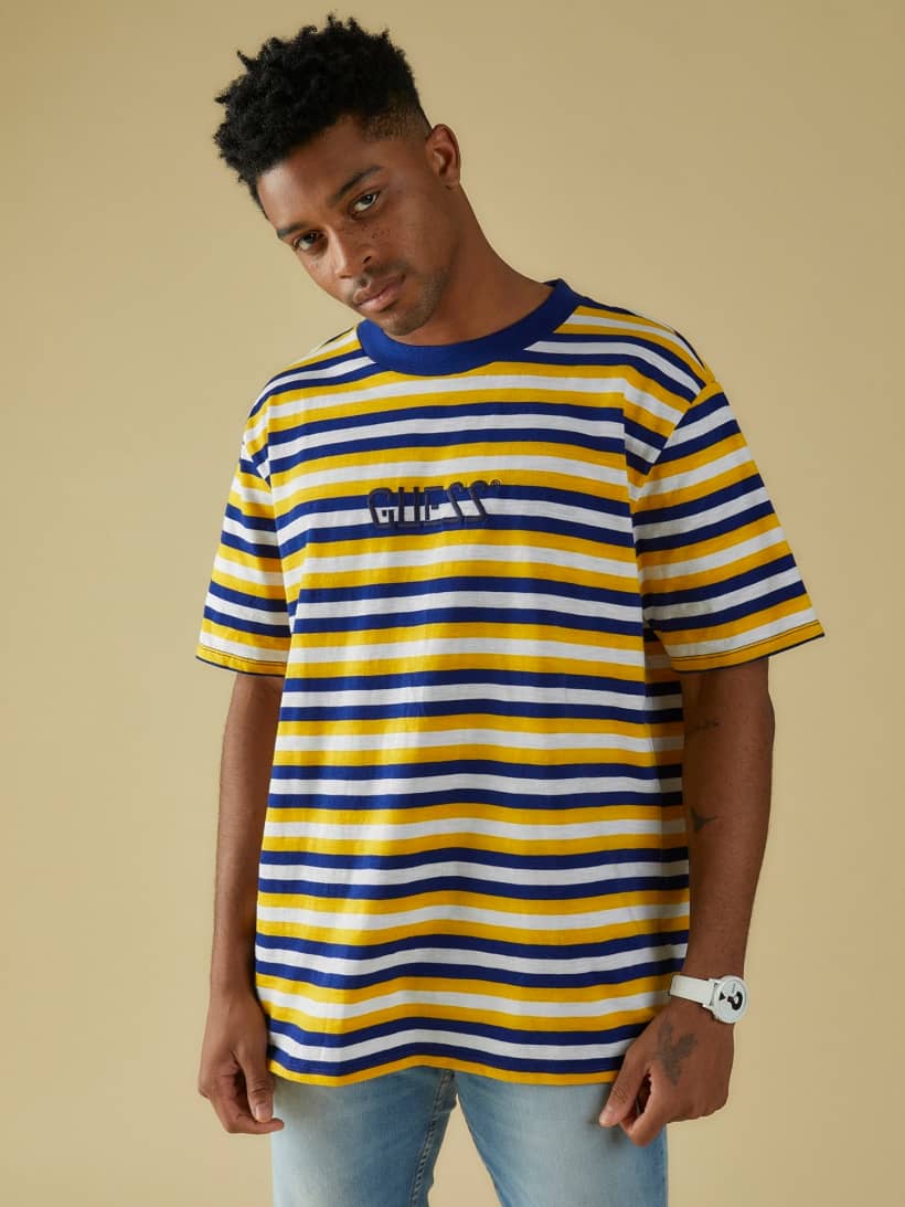 camiseta guess a rayas