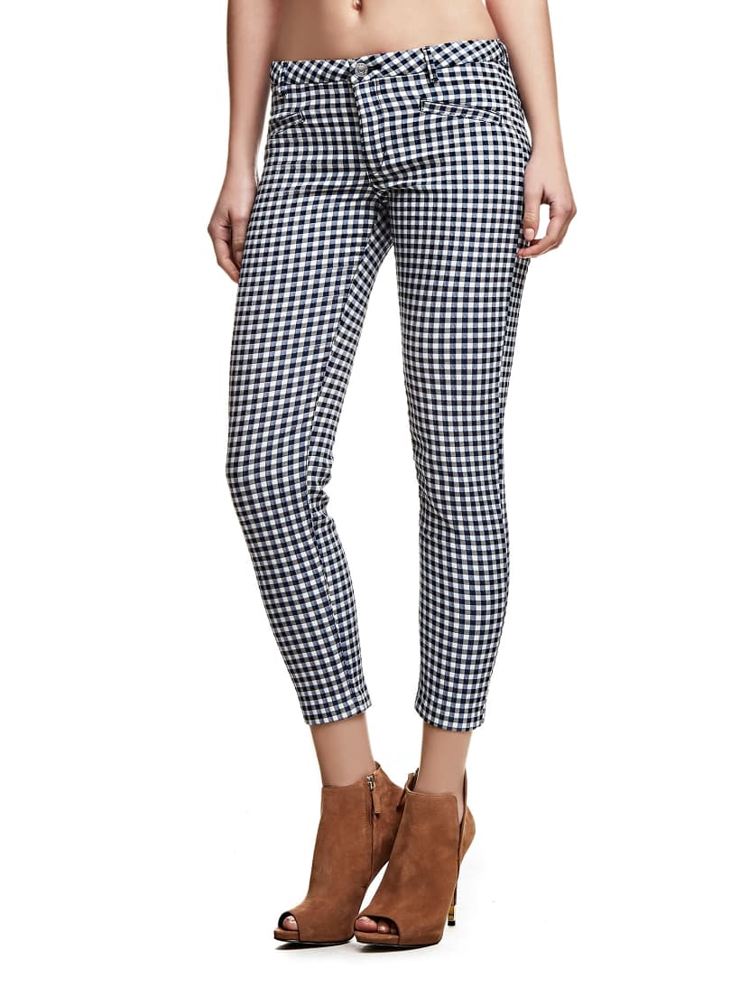 Check Print Pants Guess Eu