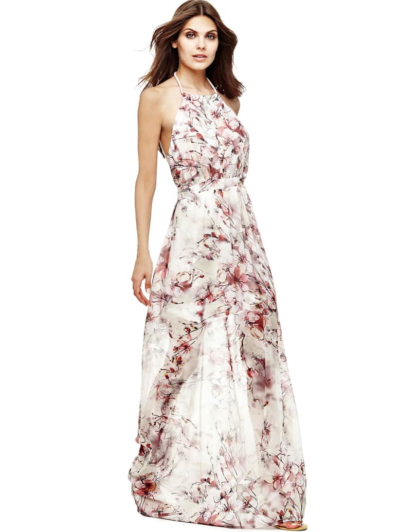 guess abito lungo fiori